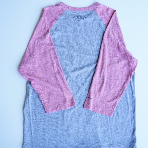 UA HeatGear 3/4 Length Sleeve Baseball T-shirt - Picture 11 of 12